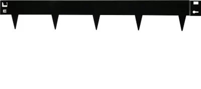 Immagine prodotto di Bordatura in metallo nero 16 x 106 cm Flessibile - Al pezzo