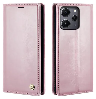 Produktbild von Handyhülle für Xiaomi Redmi 12 Kunstleder Klapphülle Vintage Cover Hülle RFID Schutz Case Kartenfach Farbe: Rosa