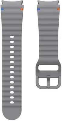 Image de Go Go Gadget – Bracelet pour montre connectée – Bracelet en silicone – Compatible avec la Samsung Galaxy Watch 7 – 40 et 44 mm – Gris foncé