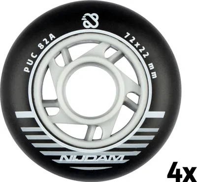 Produktbild von Set 4 Räder für Inline-Skates 72 x 22 mm 82A