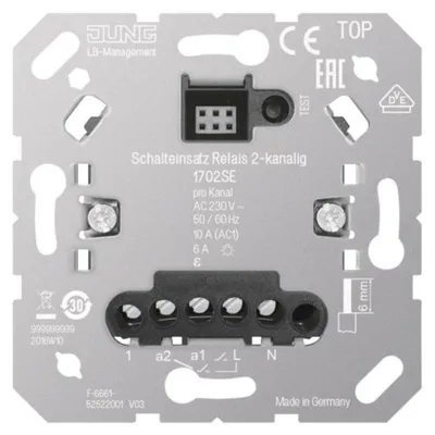 Image de Module de commutation Jung pour relais, 2 canaux, 1 pièce