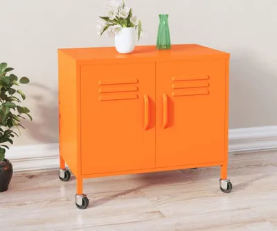 Zdjęcie produktu dla vidaXL Szafka do przechowywania pomarańczowa 60x35x56 cm stalowa