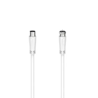 Produktbild von Hama 00205061, 1,5 m, Koaxial, F, Weiß