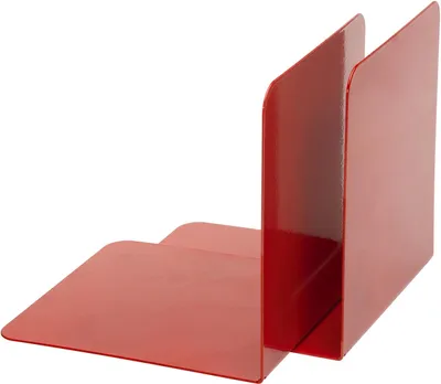 Produktbild von Buchstützen 130x140x140mm Metall rot VE=25x2 Stück