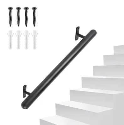 Immagine prodotto di Corrimano per scale da 66 cm - Maniglia di sicurezza antiscivolo - Montaggio a parete - Ringhiera - Corrimano per esterni - Acciaio inossidabile - Corrimano a muro