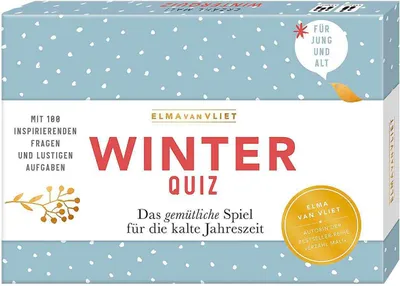 Produktbild von Erzähl mal! Winterquiz: Das gemütliche Spiel für die kalte Jahreszeit. Mit 100 inspirierenden Fragen und lustigen Aufgaben