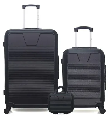 Image de WAVE PARIS - Lot de 3 - Valises Grand Format, Cabine et Vanity SELENGA