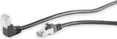 Image de S/CONN maximum connectivity Câble réseau patch, cat 6, S/FTP, PIMF, droit-angle, noir, 15,0m (08-64085)
