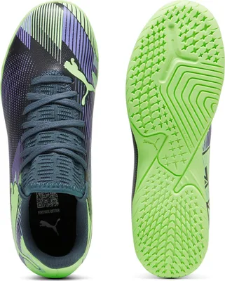 Immagine prodotto di Puma Future 7 Play IT giovani scarpe da calcio bambini grigio cielo viola bianco frizzante mela Gr 30