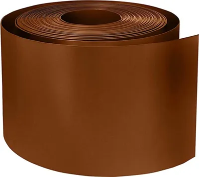 Produktbild von FORTENA Polypropylen Zaun Sichtschutzstreifen – 26 m lang, 19 cm hoch, Sichtschutzband mit Form Basic - in fünf Farben, optimaler Sichtschutz für Ihren Zaun RAL 8011 (Braun)