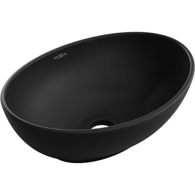 Produktbild von Mexen Elza Aufsatzwaschbecken 40 x 33 cm, Schwarz matt - 21014085