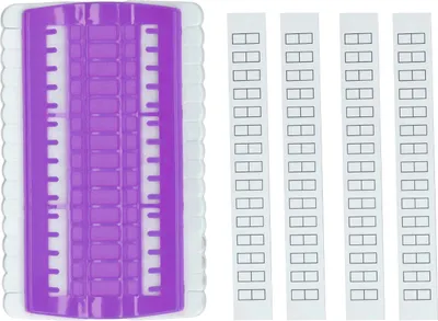 Obrázok produktu pre Fadenorganisator, 30 Positionen, wiederverwendbares Kunststoffmaterial, hilft beim Sortieren von Stickgarn, lila