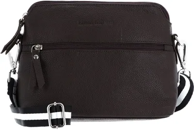 Produktbild von bruno banani Leder Umhängetasche Crossbody Bag Brown dunkelbraun