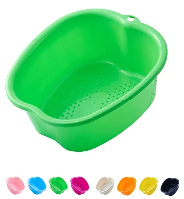 Productafbeelding van Voetenbad - Grote spa-kom - Stevig kunststof - 33 x 37 x 15 cm - Voor massage en voetverzorging