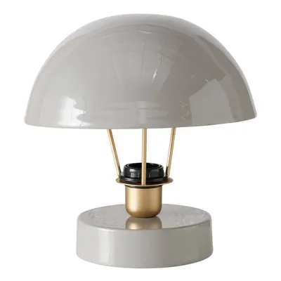 Obrázok produktu pre Kovová stolná lampa Clover, sivý tienidlo, Ø 25 cm