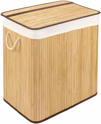 Produktbild von WohnDirect Wäschekorb mit Deckel BAMBOO Natur