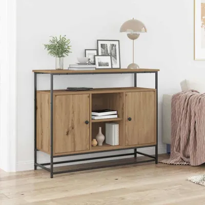 Produktbild von vidaXL Sideboard Artisan-Eiche 100 x 35 x 80 cm Holzwerkstoff