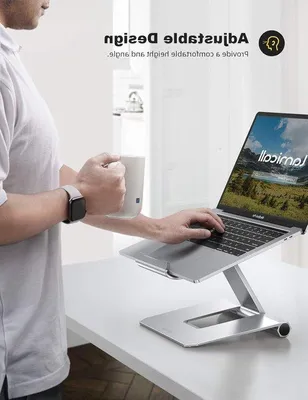 Obrázek produktu pro Nastavitelný podstavec pod notebook, ergonomický, 10–17 palců, stříbrný