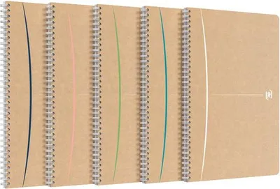 Produktbild von Oxford - Spiralblock A4 90 Blatt sortiert