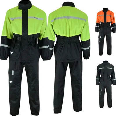 Produktbild von BULLDT Motorrad Regenkombi Regenjacke + Regenhose, Größe:50/M, Neon Farbe:Neon Gelb