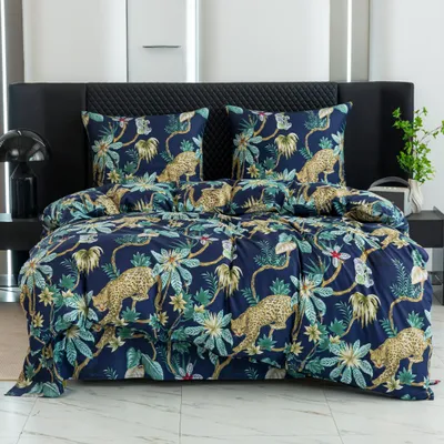 Produktbild von 3D-Baumwollbettwäsche 220x200 Wildkatze