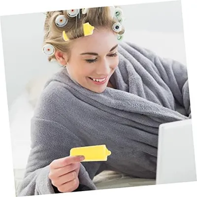 Produktbild von 20 Stück Schwamm Lockenwickler für Lange Haare ohne Hitze zum Schlafen Schonend und Sicher Haarroller aus Weichem Kunststoff für Sanfte Locken über Nacht