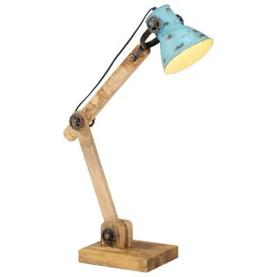 Obrázok produktu pre Stolová lampa 25 W šmuhovaná modrá 23x18x96 cm E27