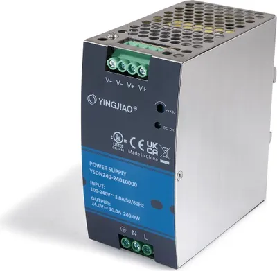 Produktbild von KOLORENO Yingjiao DIN Schienen Netzteil - 24V 240W, 10A IP20 - 126x63x124mm