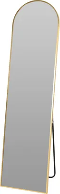 Image de Grand miroir sur pied doré 150x40 cm