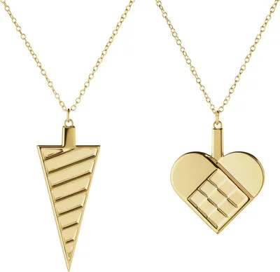 Produktbild von Georg Jensen CC 2025 ORNAMENT SET HEART & CORNET 18K G PLATED ZINC ALLOY 10020808