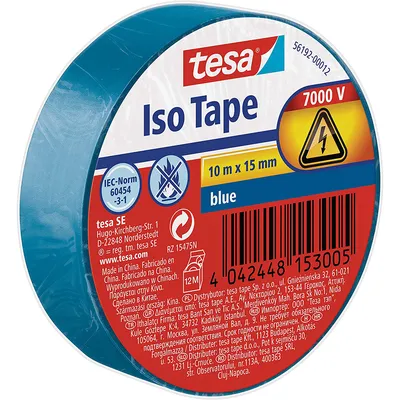 Produktbild von tesa Isolierband 10m 15mm blau