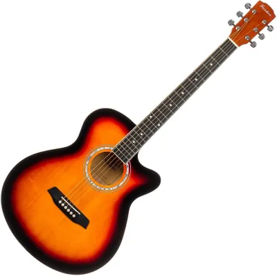 Image de Guitare acoustique jumbo Pasadena PGC-10 Vintage Sunburst