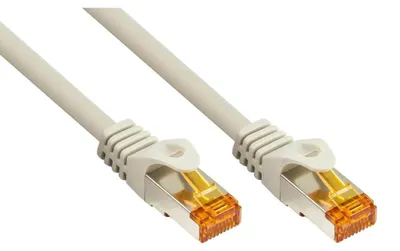 Productafbeelding van Cat 7 RJ45 netwerkkabel, 1 meter, TPE, grijs, afgeschermd