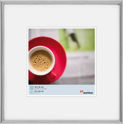 Produktbild von Walther KS330H Galeria Kunststoffrahmen im Format 30 x 30 silber