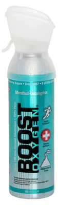 Obrázek produktu pro Boost Oxygen doplňkový kyslík v plechovce Mentol-Eukalyptus, střední, 12x5L