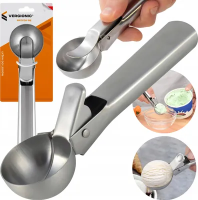 Immagine prodotto di Vergionic 7854 Paletta per gelato in acciaio inox