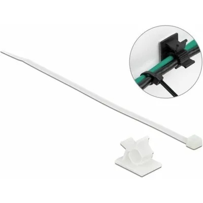 Produktbild von DeLOCK Kabelbinder - Weiß - Kabel-Klemme - 25 mm Länge - Nylon 66
