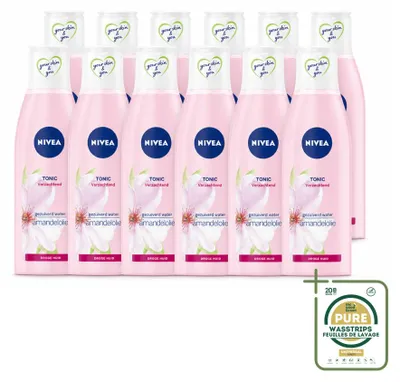 Produktbild von 12 x NIVEA Essentials Beruhigendes Gesichtswasser - für trockene & sensible Haut - 200 ml - Vorratspackung - 12 Stücke
