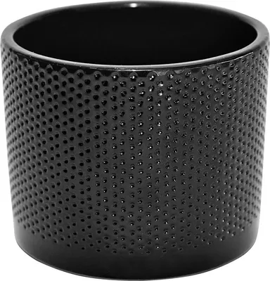 Immagine prodotto di Vaso In Vetroceramica Walec Kropki D19 Nero Lucido