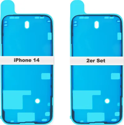 Produktbild von 2x iPhone 14 Rahmen LCD Display Kleber Schwarz Dichtung Klebefolie Wasserdichtung Neu