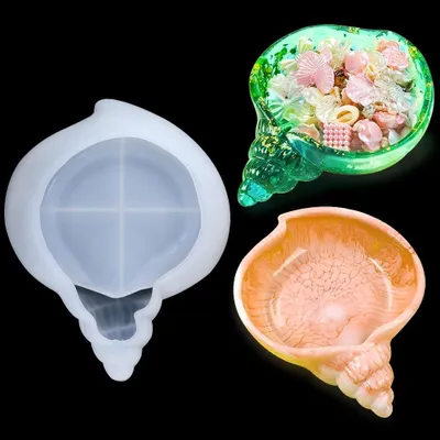 Imagen del producto de Solidchoice: Molde de silicona para conchas, ideal para proyectos de bricolaje