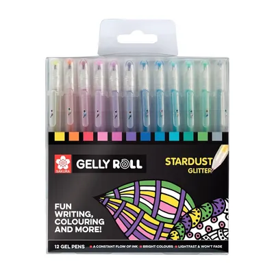 Obrázok produktu pre Talens Sakura Stardust Glitter biros set 12 kusov