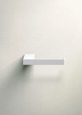 Productafbeelding van Minimalistische toiletrolhouder TUALI, gemaakt van staal | Wit | Metalbude