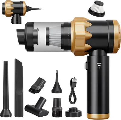 Produktbild von Kabelloser Handstaubsauger 18000 Pa Starkes Saugen | 6000 mAh Langzeit-Akku | 3-Stufen Bürstenloser Motor | Für Auto, Tierhaare, Büro, Haushalt
