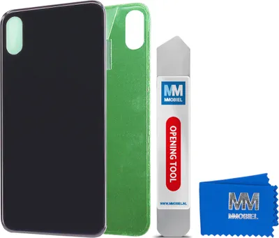 Obrázok produktu pre MMOBIEL Náhradný kryt batérie pre iPhone X (ČIERNY) 5,8 palca