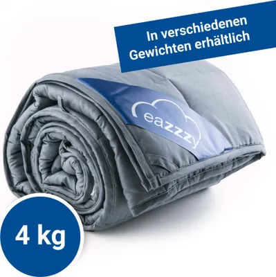Produktbild von Genius eazzzy Gewichtsdecke 135 x 200 cm (4kg) für Erwachsene und Kinder gegen Schlafstörung; A19308