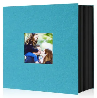 Imagen del producto de Álbum de fotos con 1000 compartimentos y cubierta de lino