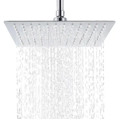 Immagine prodotto di Doccia a soffitto XXL, acciaio inossidabile, quadrata, 30 cm, ugelli anticalcare, ultrapiatta