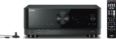 Zdjęcie produktu dla Yamaha RX-V4A, 5.2 kan., Surround, 115 W, 32-bit/384kHz, Oprawa postu, Przewodowy i Bezprzewodowy