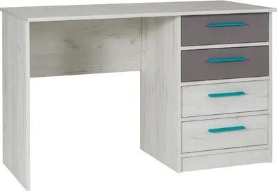 Produktbild von Schreibtisch DEANY – Eiche/Esche/Türkis